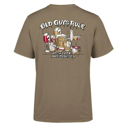 Old Guys Rule 'Need My Glasses' Tee Shirt - Stokedstore