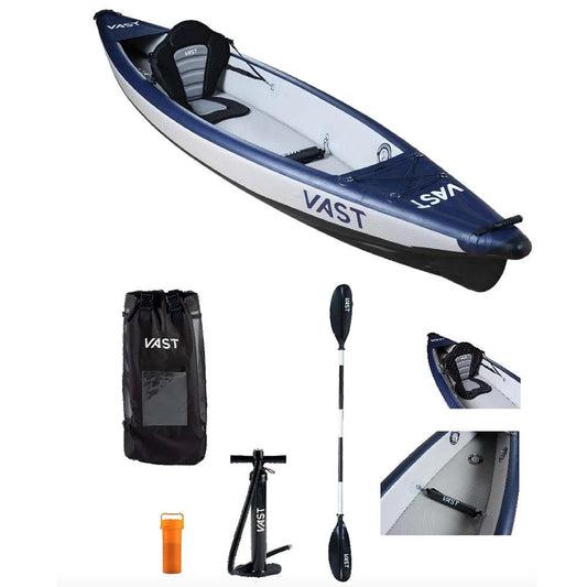 Vast Stealth Inflatable Kayak Package 1 & 2 Person - Stokedstore
