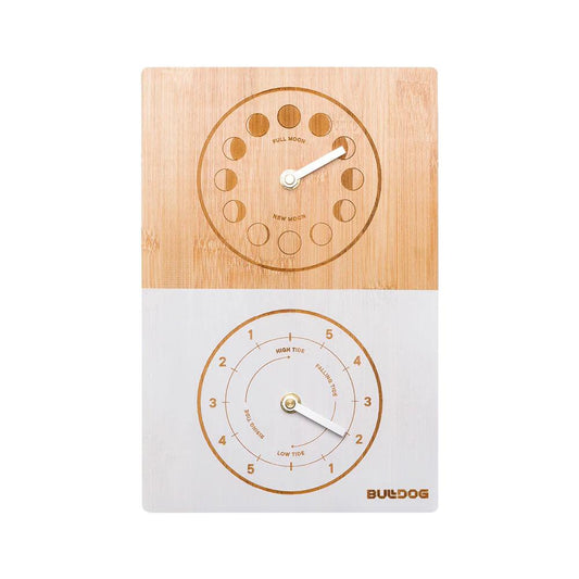 Bulldog Tide Clock Double Dial Moon and Tide - Stokedstore
