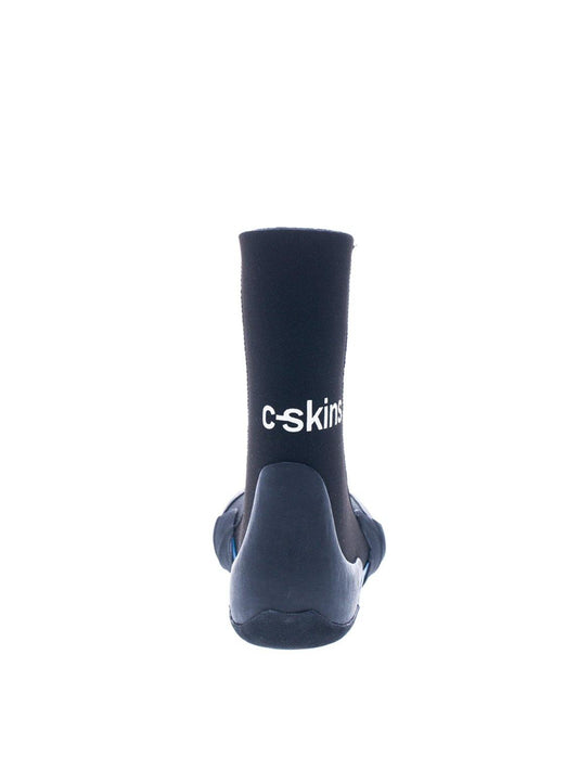 C-Skins Legend 5mm Adult Round Toe Boots - Black/Ocean Blue - Stokedstore