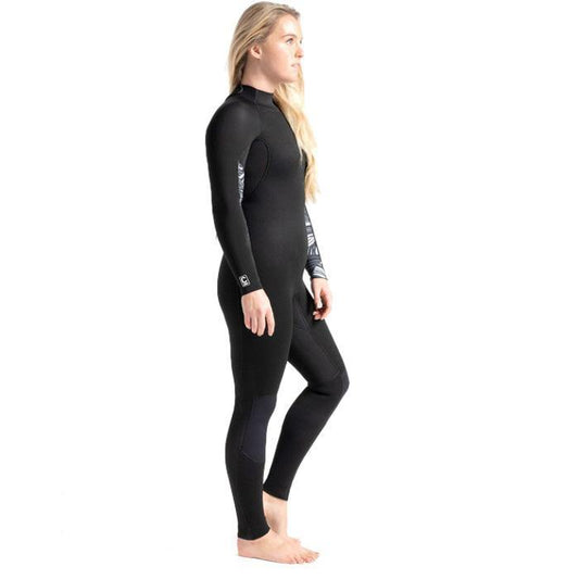 C-skins Surflite Steamer 5:4:3 Wetsuit: Black/White - Womens - Stokedstore