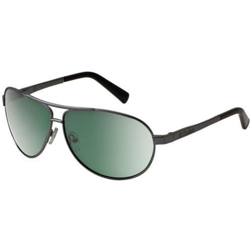 Dirty Dog Doffer Sunglasses: Gunmetal/Green | Silver/Silver - Stokedstore