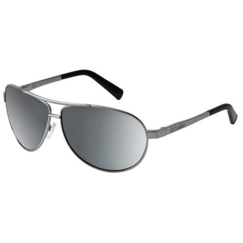 Dirty Dog Doffer Sunglasses: Gunmetal/Green | Silver/Silver - Stokedstore