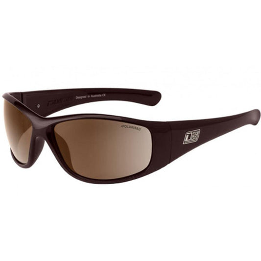 Dirty Dog Ridge Sunglasses: Brown/Brown | Satin Black/Grey Polarized - Stokedstore