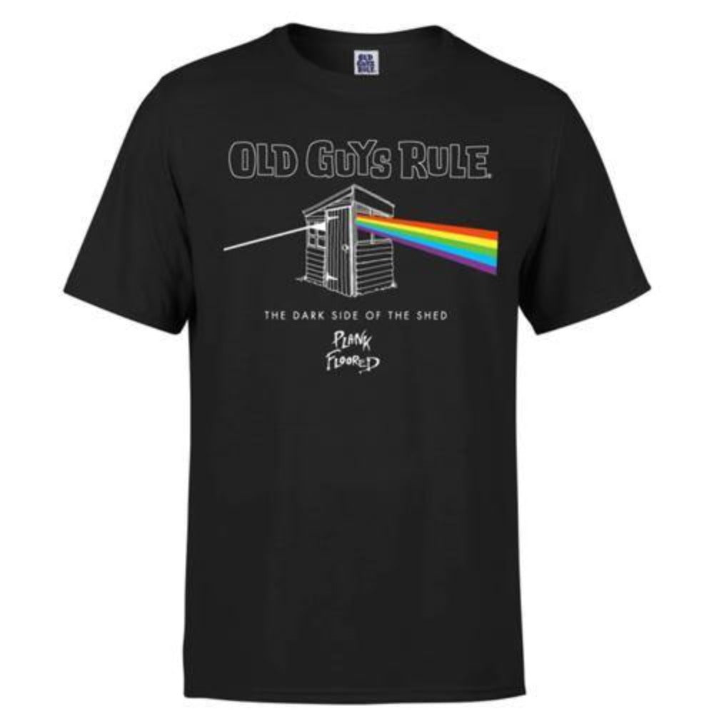 Old Guys Rule 'Dark Side Of The Shed' Tee Shirt - Stokedstore