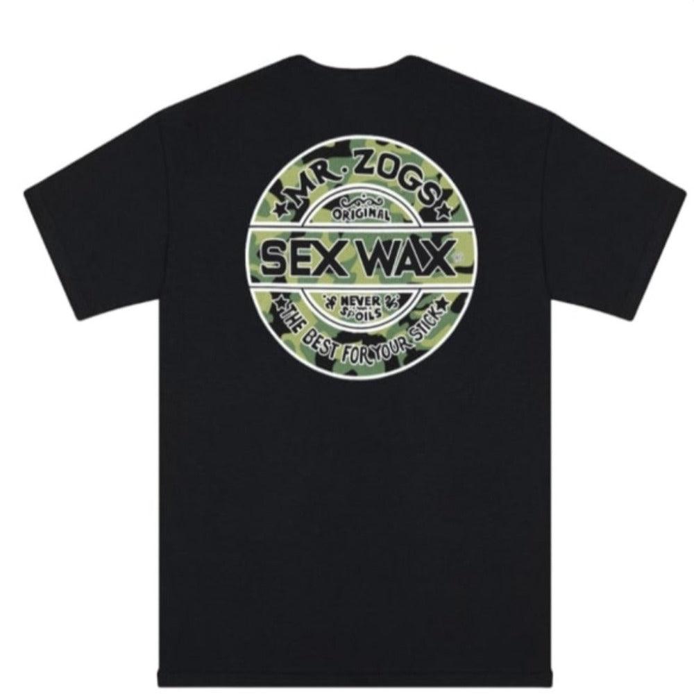 Sex Wax Camo Tee Black - Stokedstore