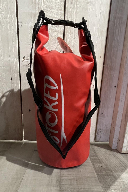 Stoked Dry Life 5 Litre Waterproof Tube Bag: Blue | Red - Stokedstore