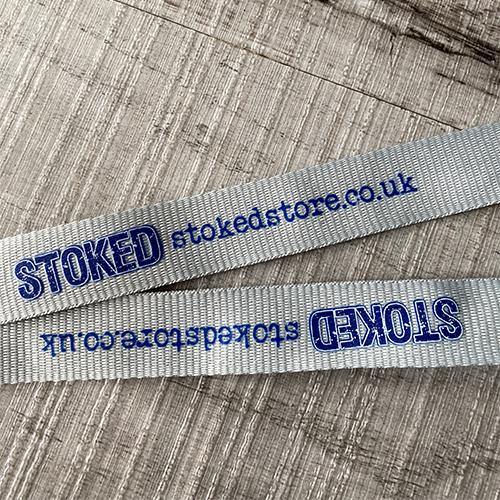 Stoked Lanyard Woven Polyester with Stoked Logo & Key Hook - Stokedstore